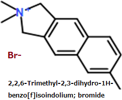 CAS#2,2,6-Trimethyl-2,3-dihydro-1H-benzo[f]isoindolium; bromide